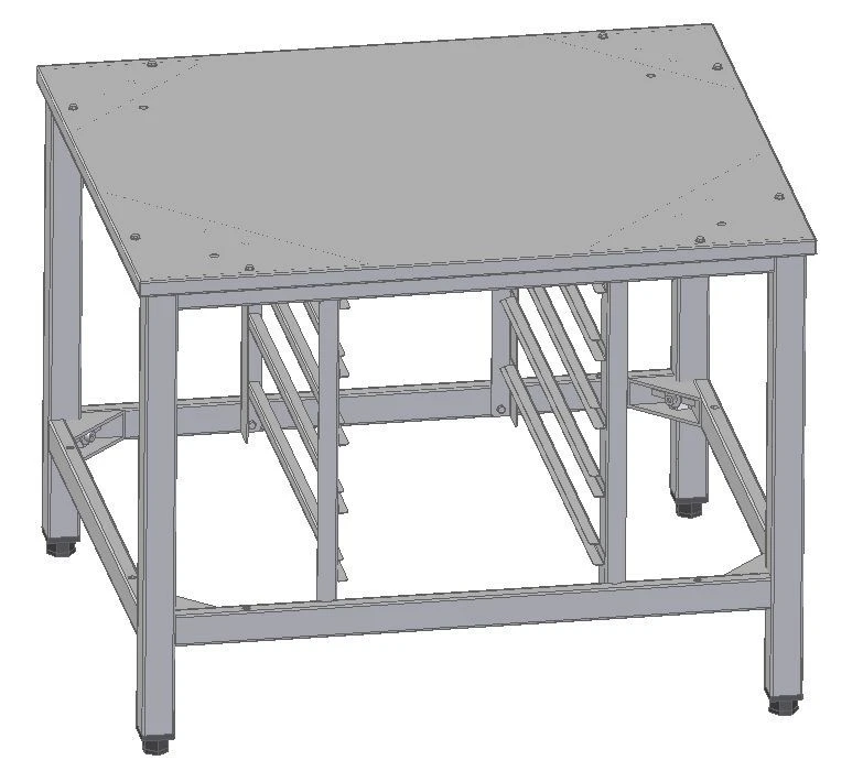 Stand for installation of PK-10M-EK1 steam and combi steamers