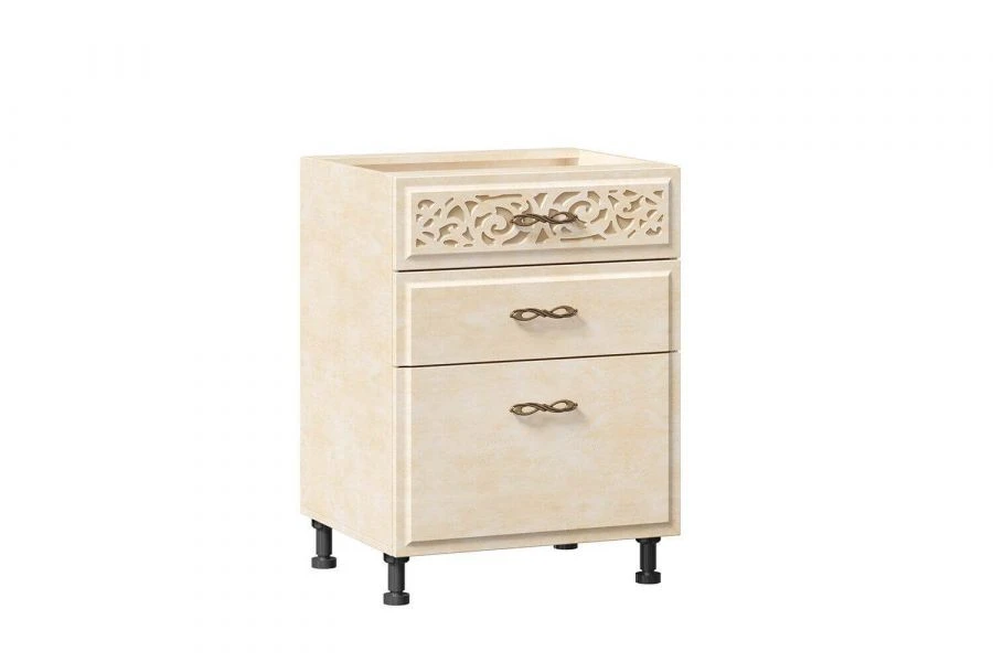Type 4 LD.270140.000 Kitchen cabinet 600 with 3 drawers body (Rustica )