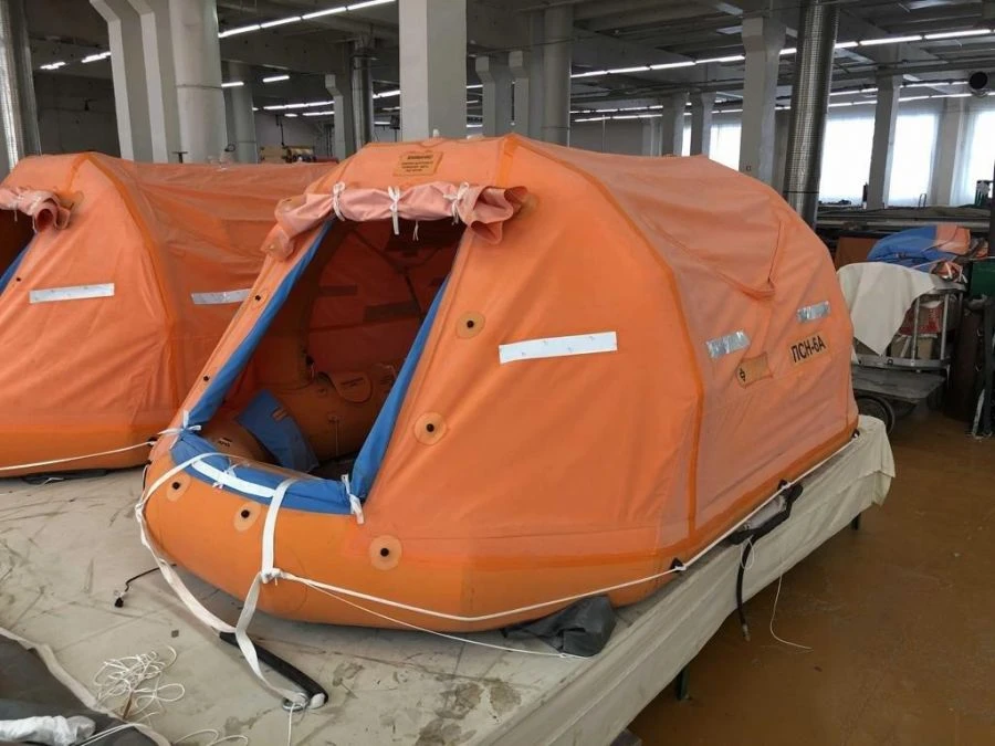 Aircraft inflatable rescue raft PSN-6AM