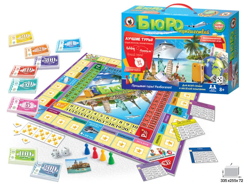 Economic game in a suitcase. "Travel agency"