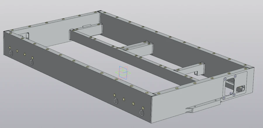 External aluminium upper battery case RSBG.301233.003