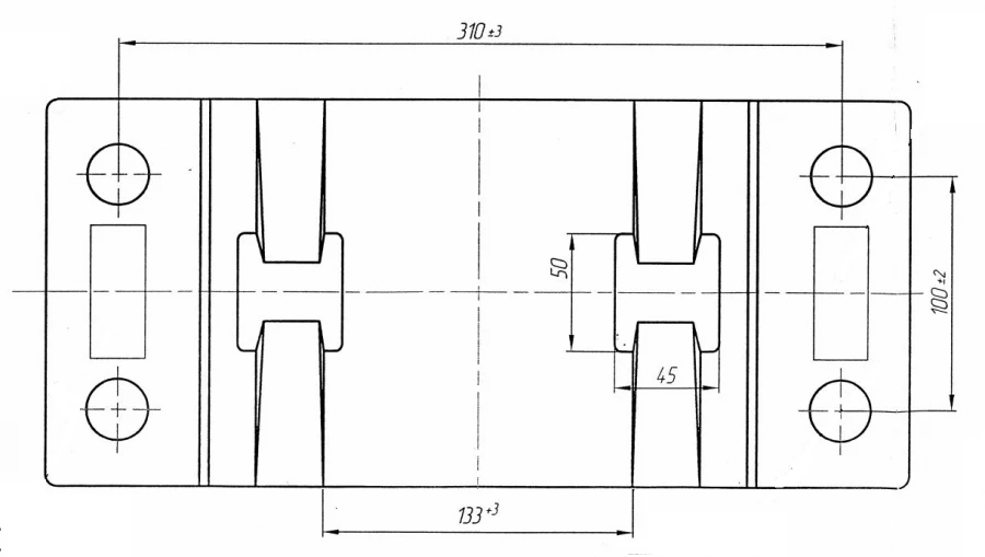 Cast lining of SCL-50 type