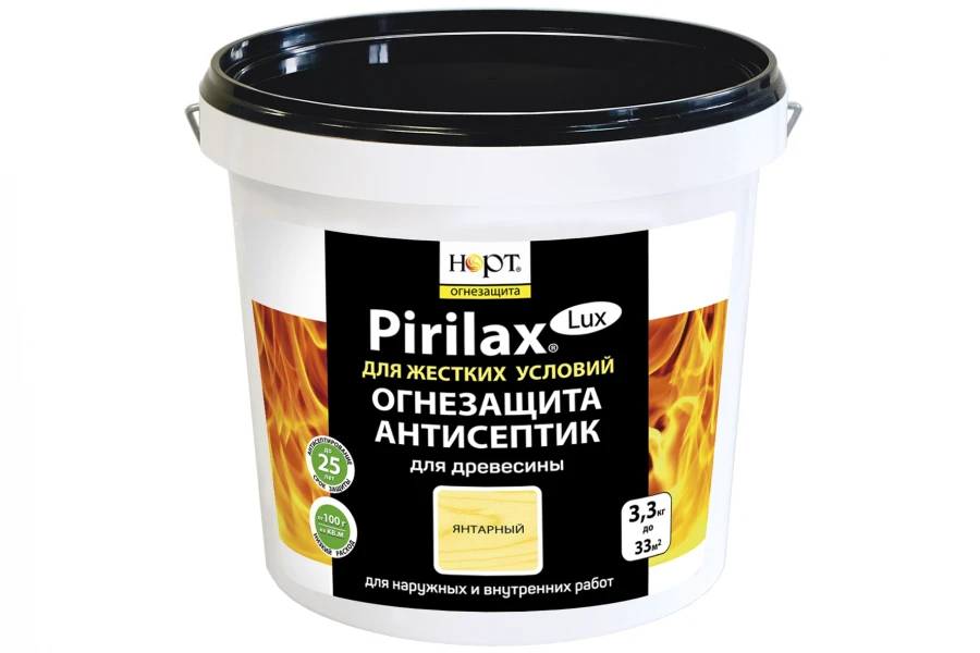 Wood Biopiren Fire Protection and Antiseptic Treatment Pirilax-Lux 1kg