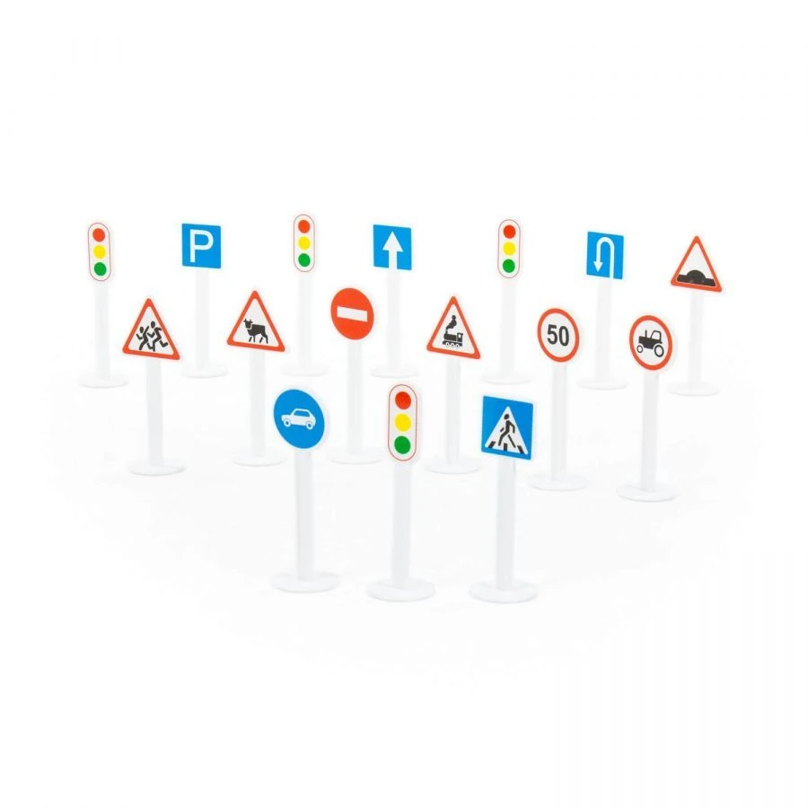 Set of road signs ?1 (16 elements) (in a packet), article 64196