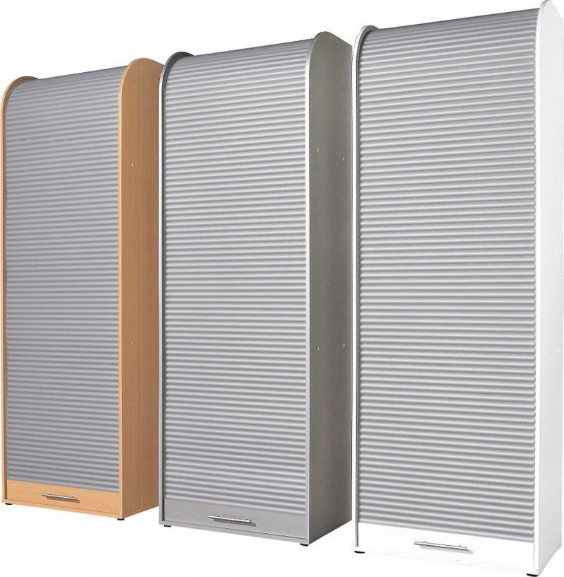 Cupboard with roller shutter door Edelwood trade mark