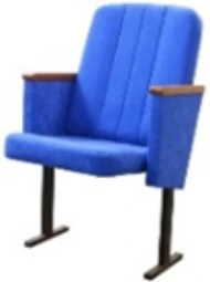 Armchair for assembly hall on a metal frame. Standard