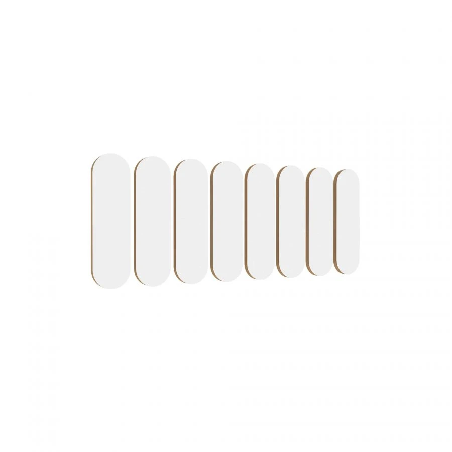 Oliver LD.524200.000 Set of decorative elements for bed (White shagreen)