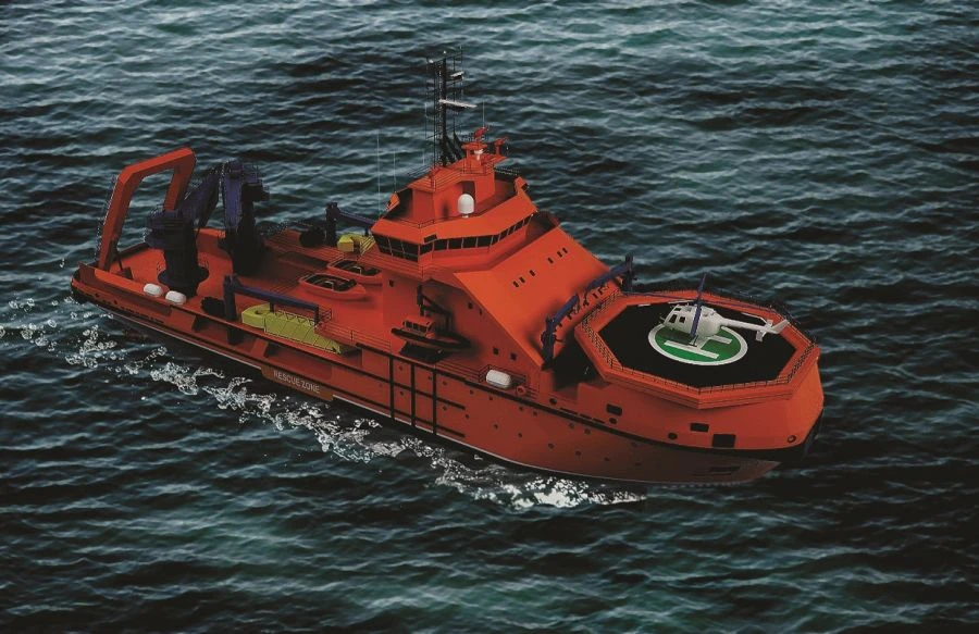 Multifunctional salvage vessel of 7 MW capacity, project MPSV06