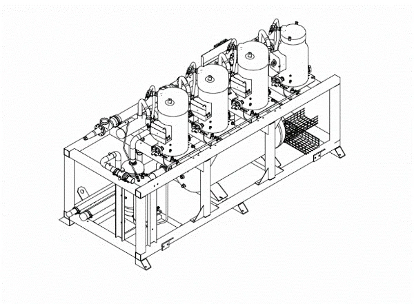 Refrigeration units of I-CC series. Liquid cooling units on the basis of hermetic scroll compressors complete with shields.