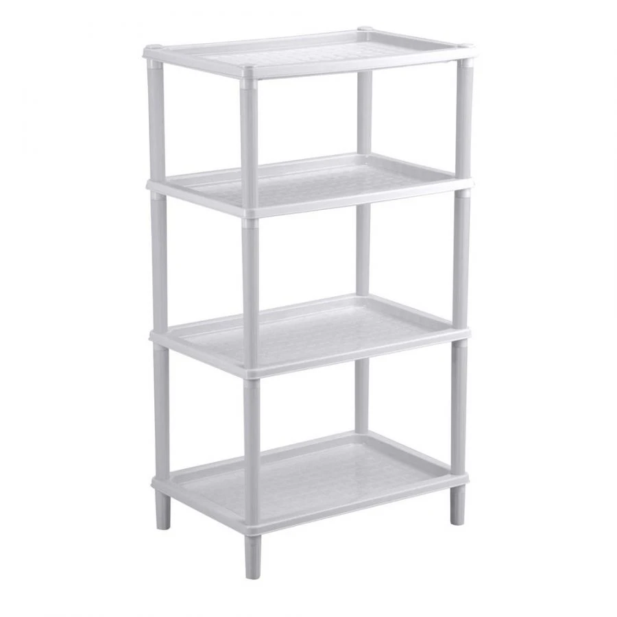 4312411; Shelf unit "FLAVIA" 4 shelves 420X290X810 MM (Light grey)