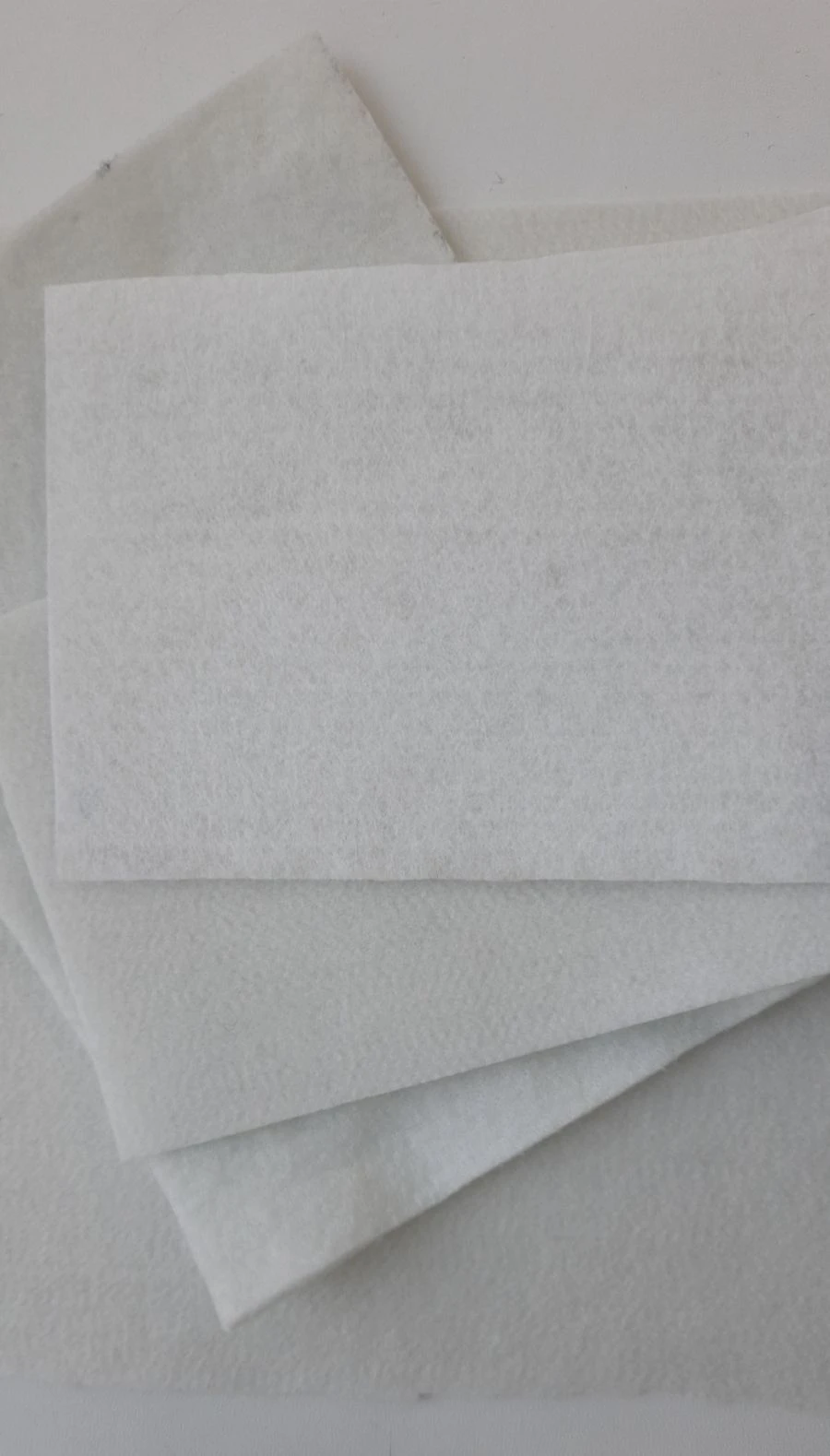 Needle-punched nonwoven fabric with density from 100 g/m2 to 300 g/m2