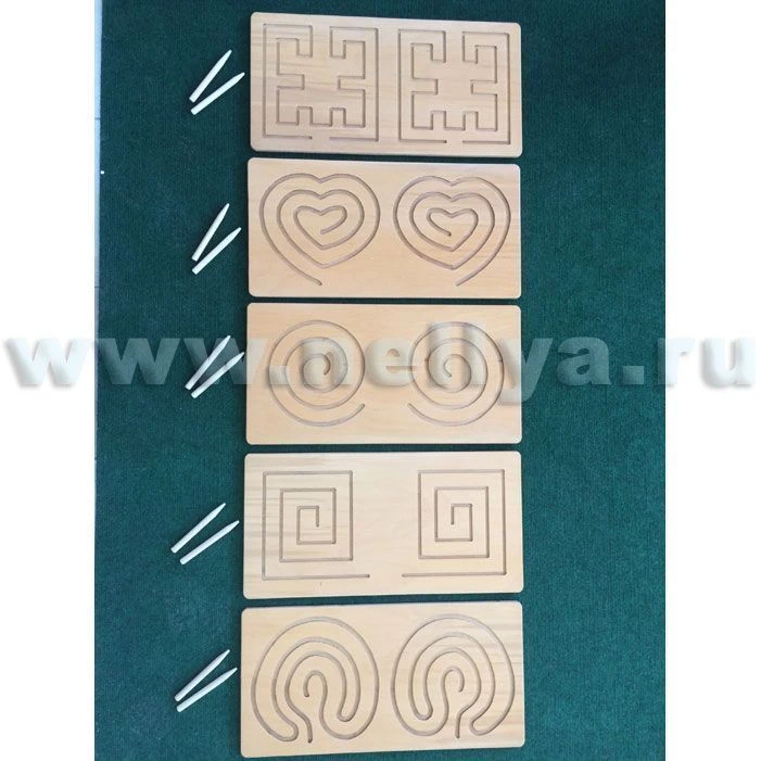 Set of didactic labyrinths (tandem board) "Nellia"