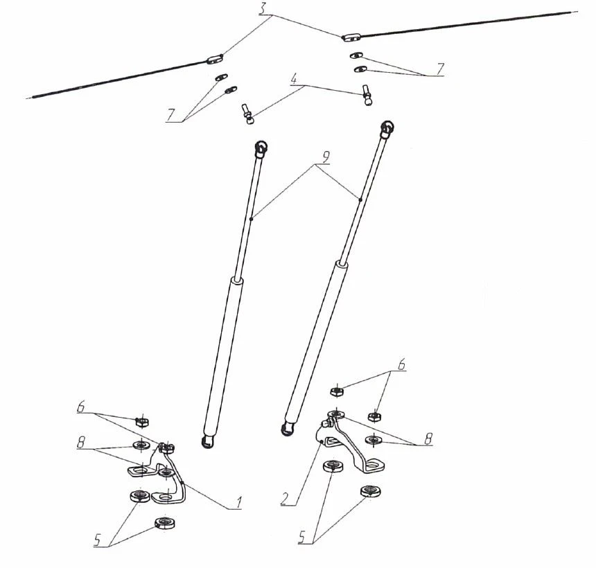 Smooth bonnet lifting device for Hyundai Bayon (2021-)