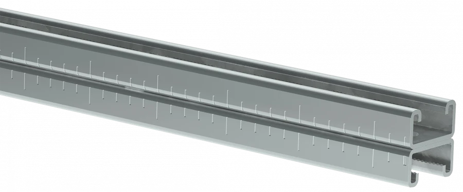 CLM50D-PSD-41-21-29-29-3 STRUT profile perforated double 41x21x2900-2,5 EZ IEK