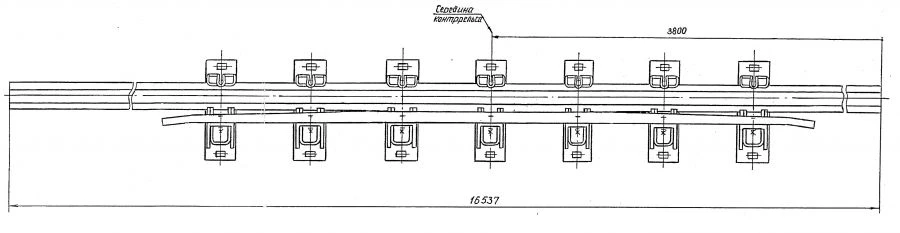 Cross rail with counter rail of the project 2796.04.000