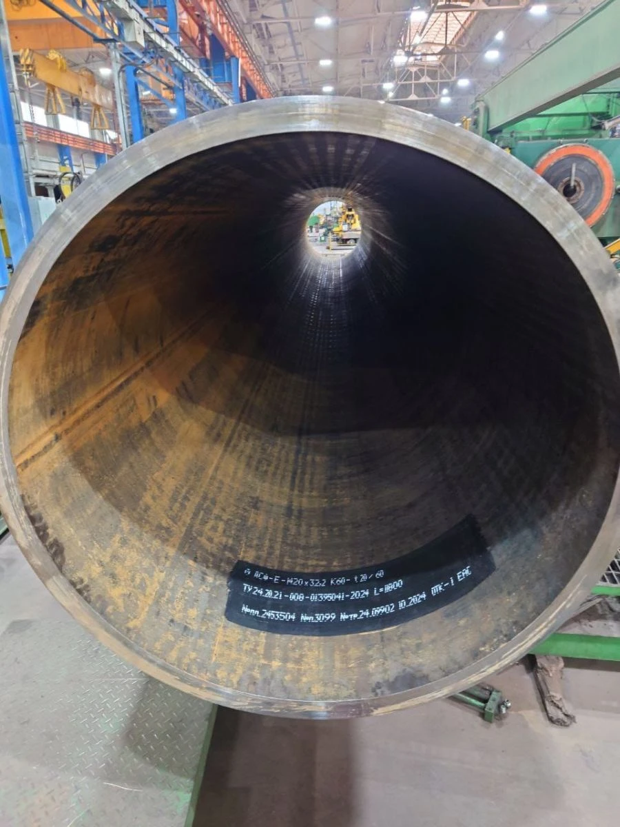 Electrically welded straight seam steel pipes according to TU 24.20.21-008-01395041-2024 DN 500 - 1400 mm (wall thickness up to