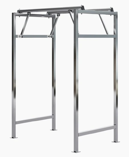 Suspension for carcasses, 2 crossbars, 2 vertical supports 1000x1000x2000 mm