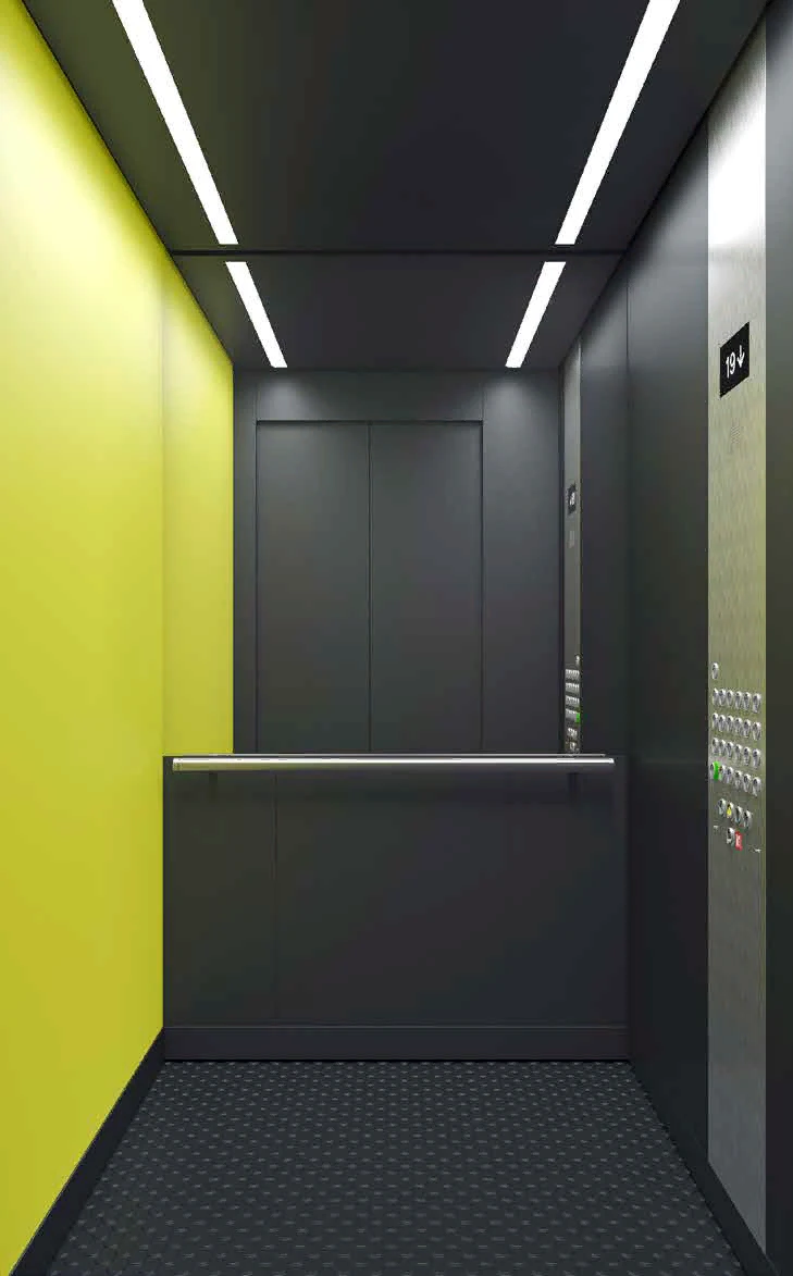 Electric passenger lift 1000 kg, 1.75 m/s, EI60, without machine room