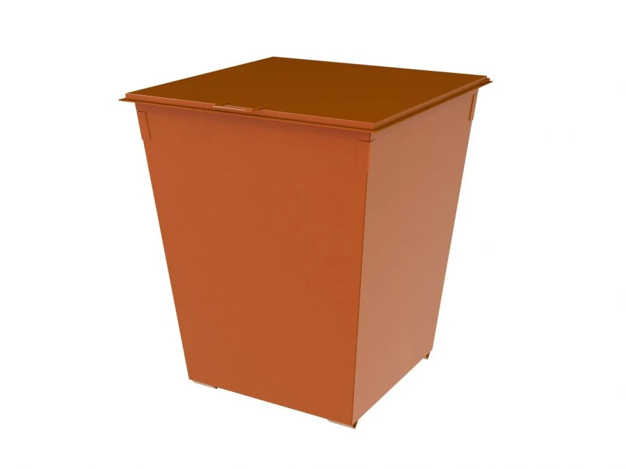 Waste container Large 0,75 m3 with hinged lid and legs