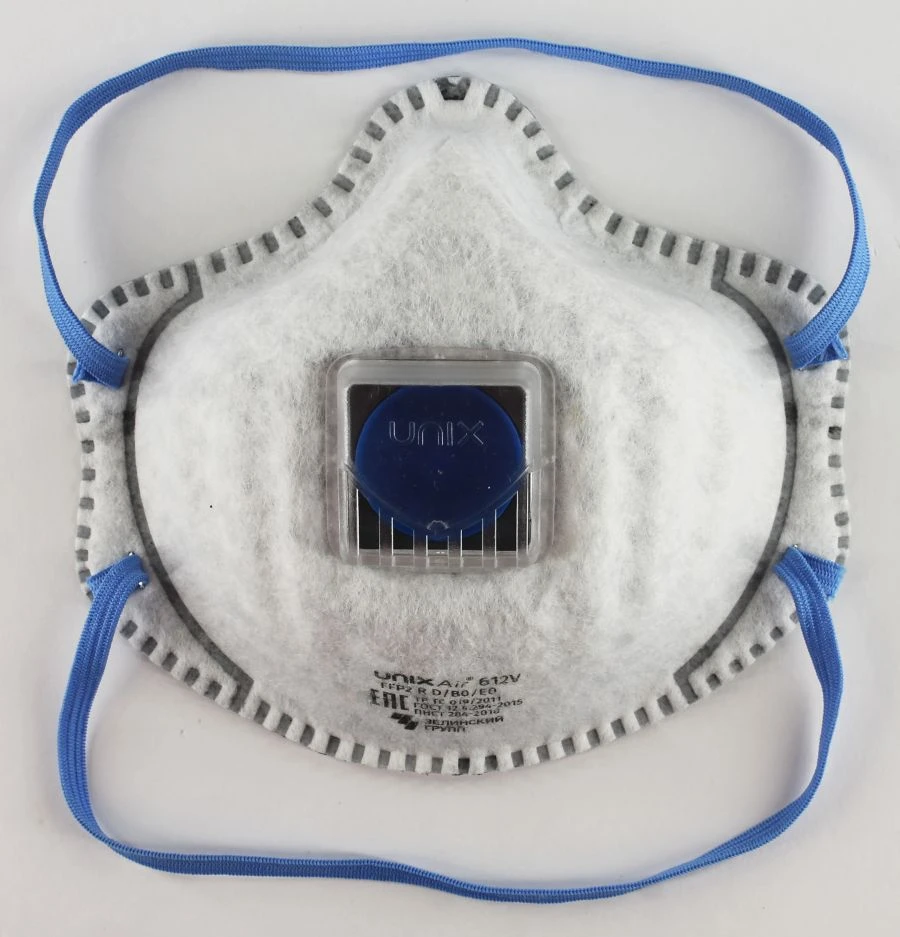 Moulded filter half-mask UNIXAir 612V FFP2 R D