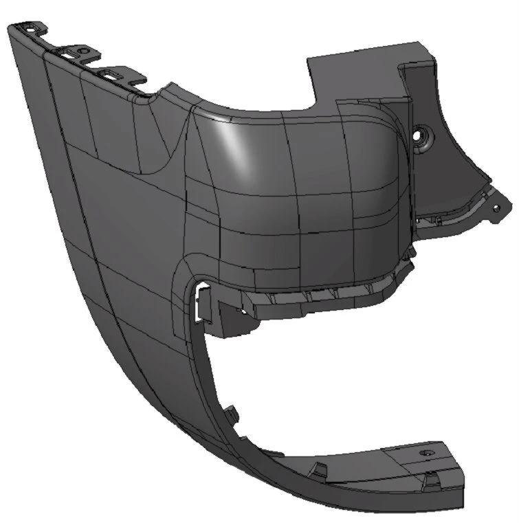 Left bumper sidewall 9682044077