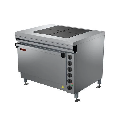 Electric four-burner cooker with griddle cabinet PE-0,48ShUP