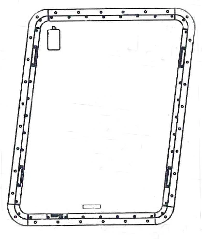 Articles, products and parts of ship's appliances: rectangular ship's portholes and windows of aluminium alloys