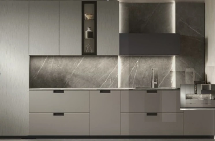 Built-in kitchen set