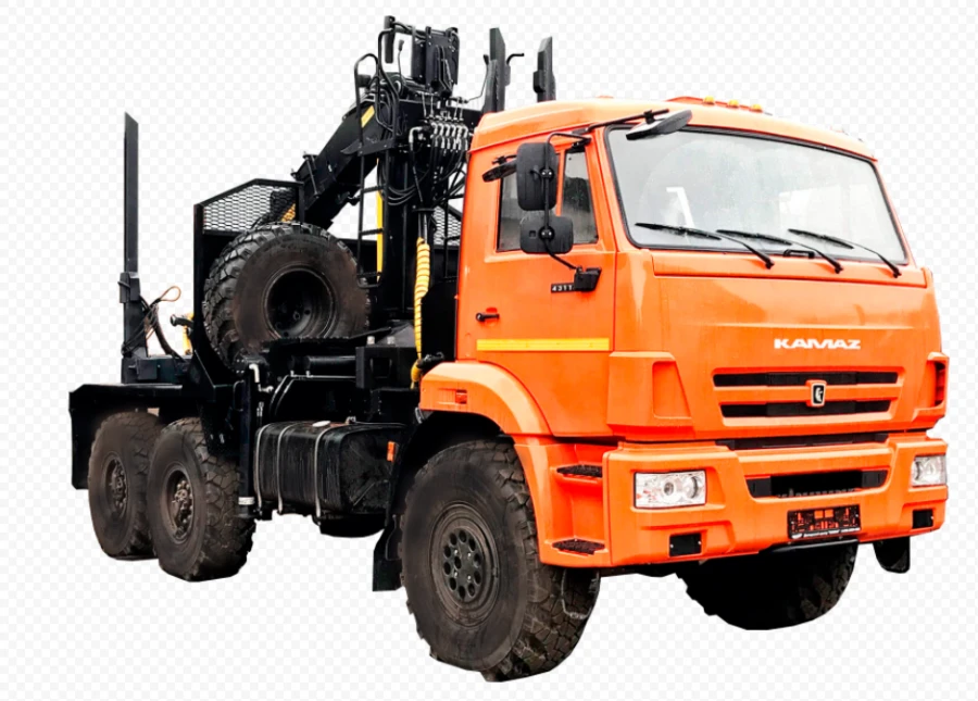 Timber hauler truck with CMU (GM) (LLC "VELMASH-SERVICE" VM10L74M, ), model 336968 on chassis KAMAZ-43118-50/A5/RR/RS