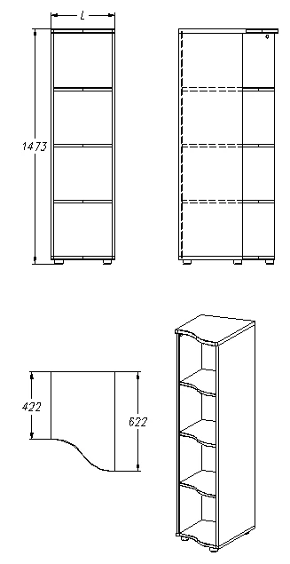 Shelving unit (series 441.147)
