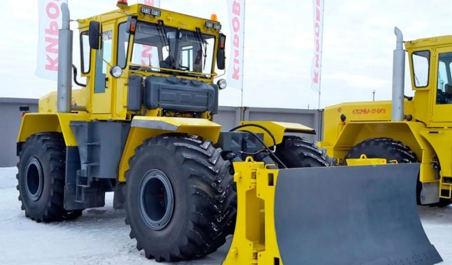 Universal wheeled bulldozer "Kirovets" K-702MBA-01-BKU