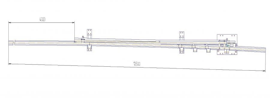 Curved frame rail of P50 type with straight shank of the project 2642.03.020RK2-01