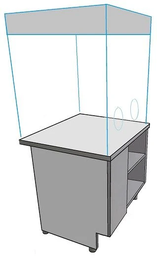 Stationary demonstration cabinet project SI56.13.21.00