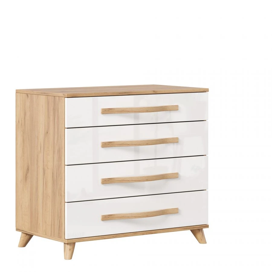 Marta-2 LD.406090.000 Dresser (Golden Oak/White gloss)