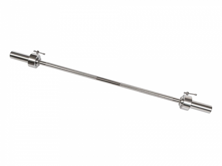 MB-BarM50-1250L Chrome plated, length - 1250 mm, smooth bushing - 50 mm, lock with breakable stopper, load up to 150 kg, weight