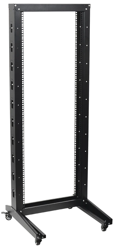 LF05-42U66-1R ITK 19" single frame rack, 42U, 600x600, on rollers, black