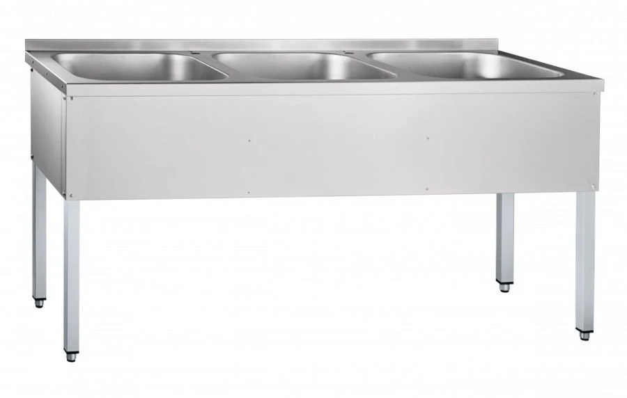Collapsible 3-section wash tub VMP-6-3-6 RH
