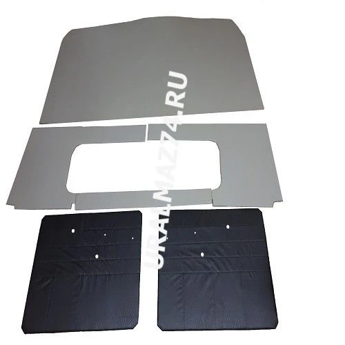 Manufacture of URAL cab upholstery complete (leather) of 6 parts: roof, 2 axes, lath, doors-2pcs