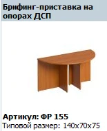 "Formula" Briefing Stand on chipboard supports Art. FR 155