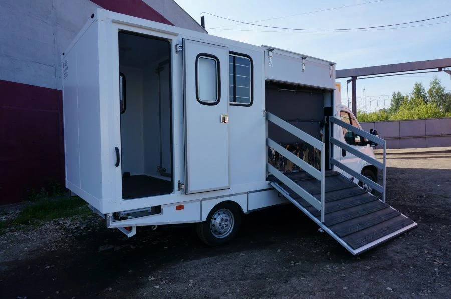 Special-purpose motor vehicles - animal transport vehicle type 37123, modification 37123J on chassis base