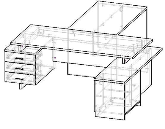 Chairman's desk with SP2 cabinet