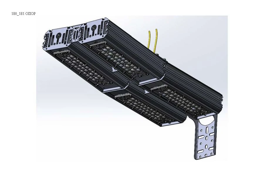 LED luminaire "Industrial Design MTM IoT" series CUBIC 200 Four modules Connection from the ends - 2 pcs - 5 degrees Connections