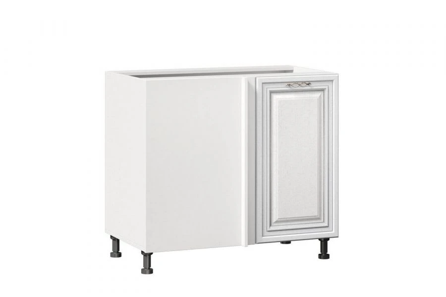 Type 4 LD.270090.000 Kitchen cabinet 1000 corner (without handle) (White )