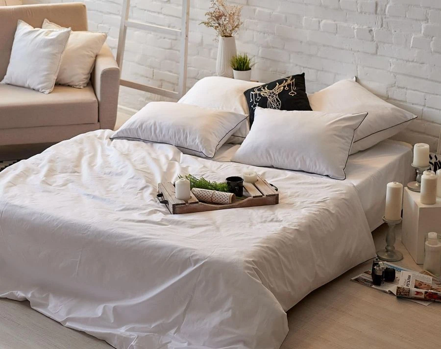 Bed linen set of cotton fabrics 1,5 sleeps, 2 sleeps, euro (duvet cover, sheet, pillowcase)