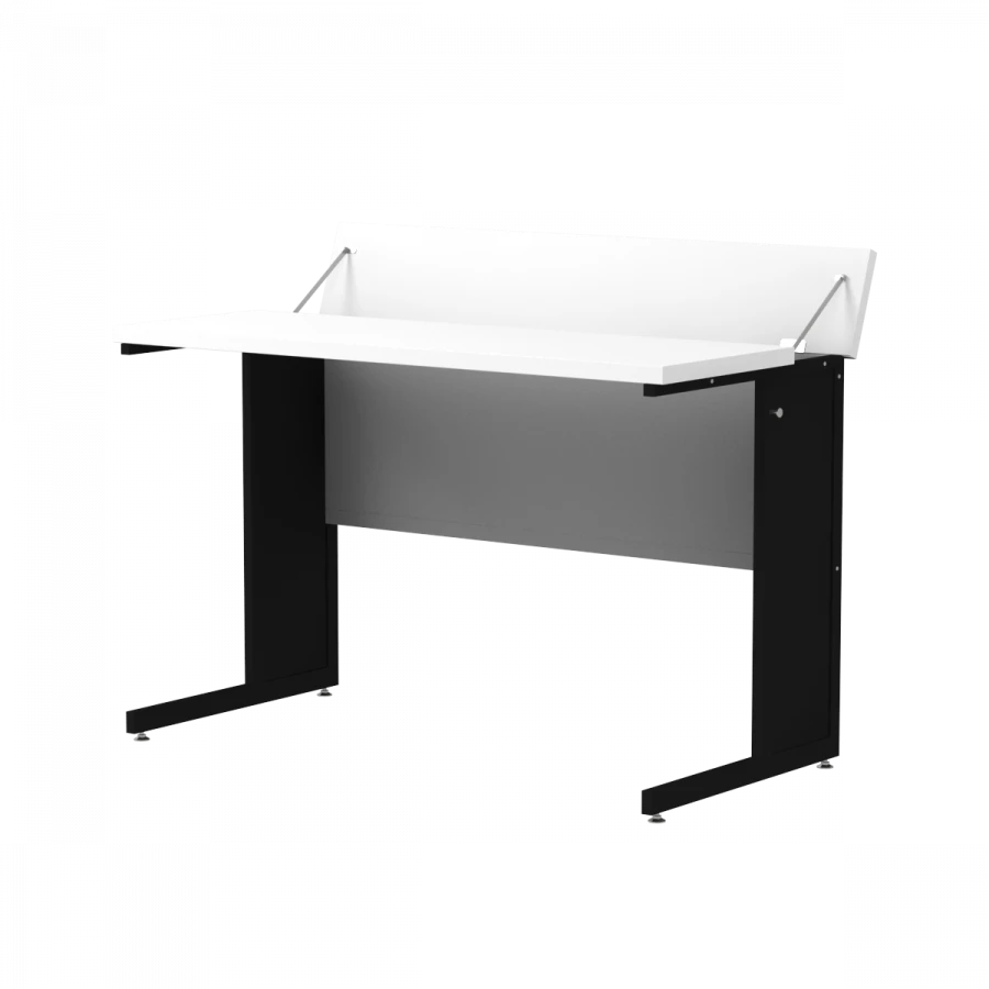Pupil laboratory chemical (physics) table with sliding block "book", model SShmVK