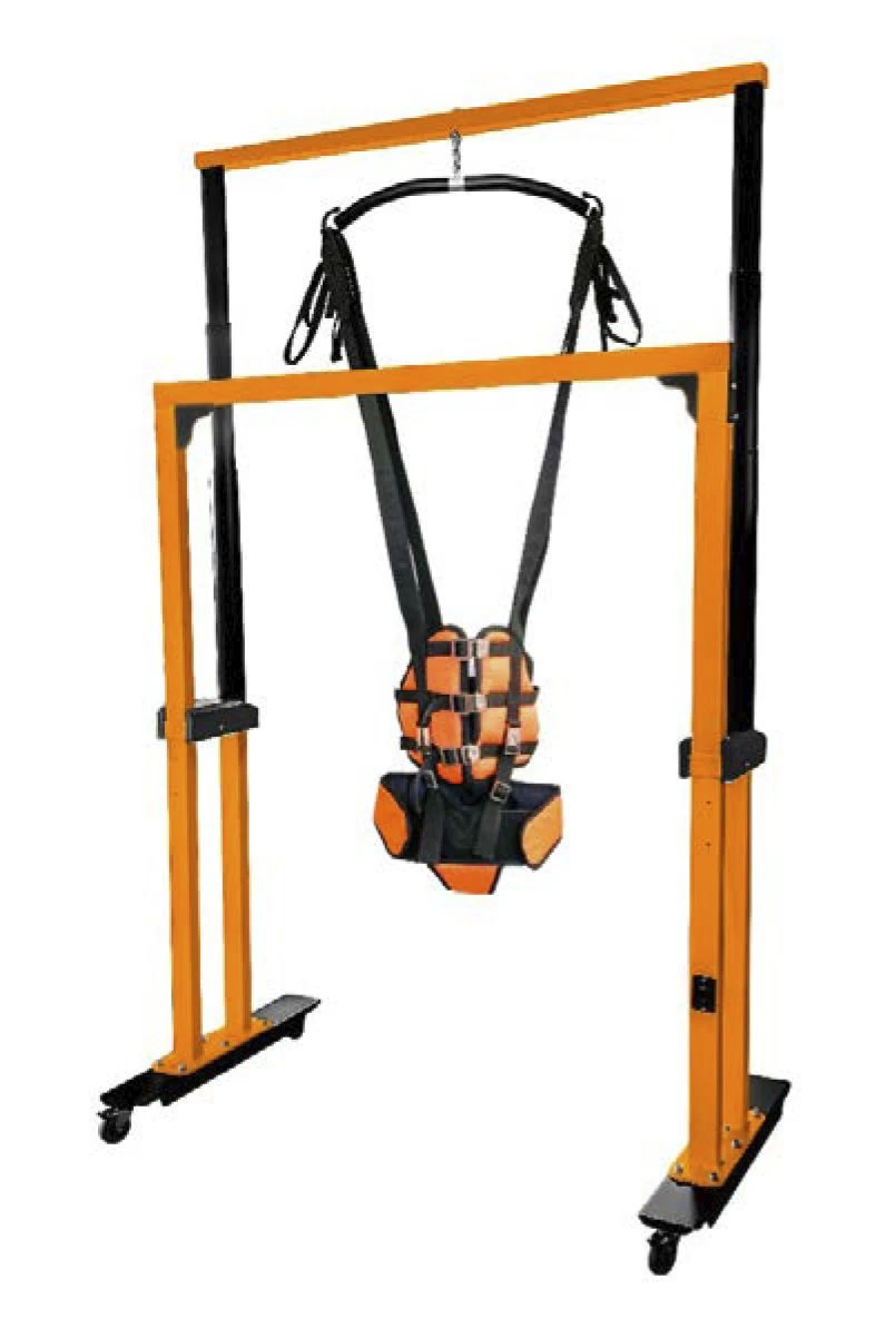 Rehabilitation suspension for verticalisation of the patient "Ortorent", in variants. Model "Orthorent L for children" according
