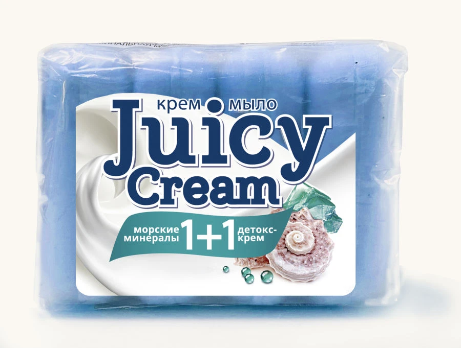 Juicy Cream Solid Toilet Soap with Sea Minerals & Detox Cream