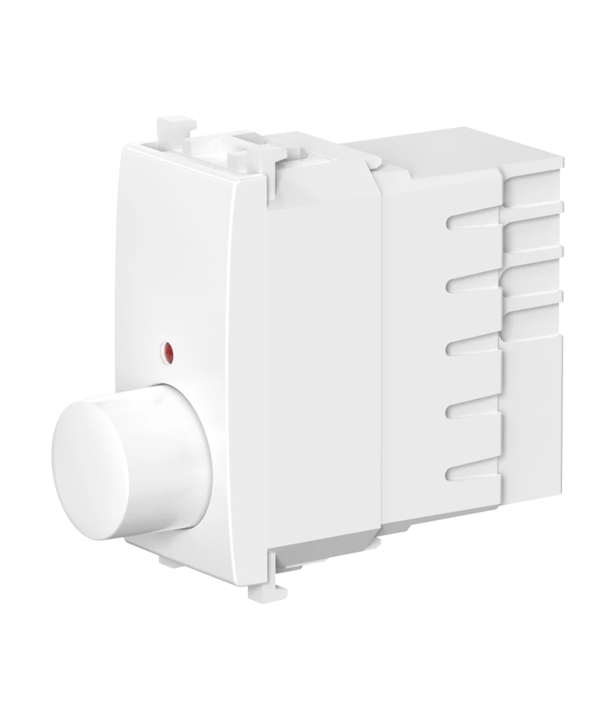 CADUCEUS ALING Experience Rotary push dimmer switch with indication (when dimmer is on) 40-300VA, 230VAC, 1M, white,