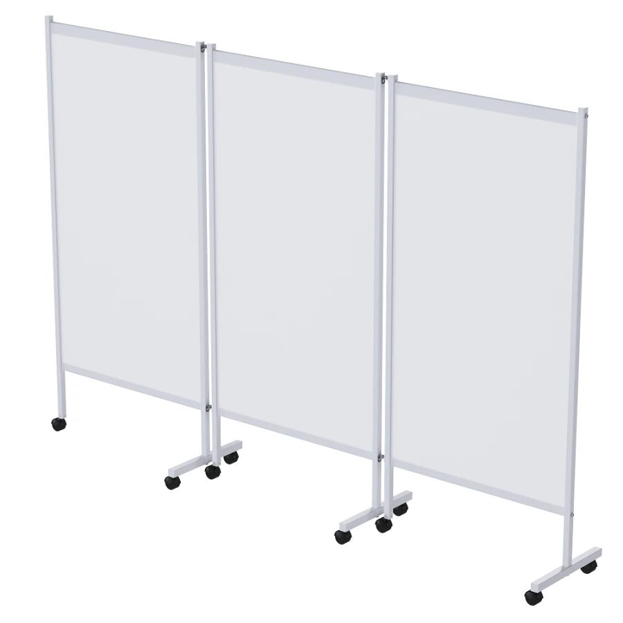 ?? - "???"(???-35301) Medical screen made of stainless steel, on wheels, three-sectional
