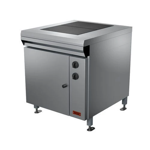 Electric two-burner cooker with griddle cabinet PE-0,24IP